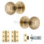 Heritage Brass Reeded Mortice Door Knob Kit