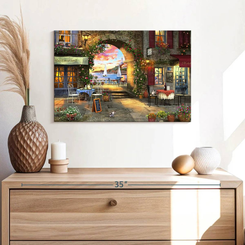 Sireci Mediterranean Evening, 16" H x 24" W