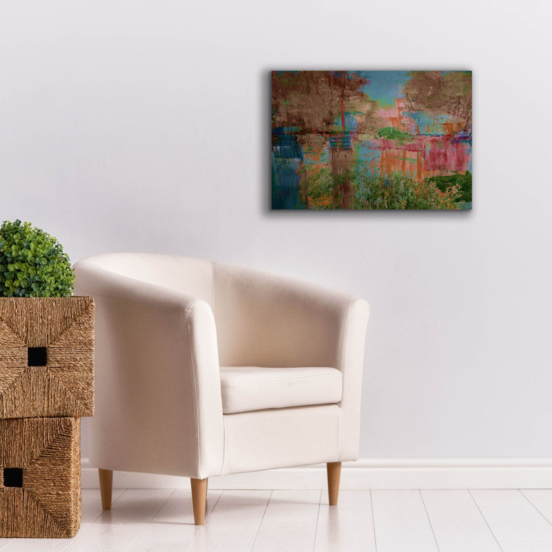  «Dutch Landscape» par Cesare Bellassai, art mural sur toile, 26 po x 18 po, H 18 po x l 26 po