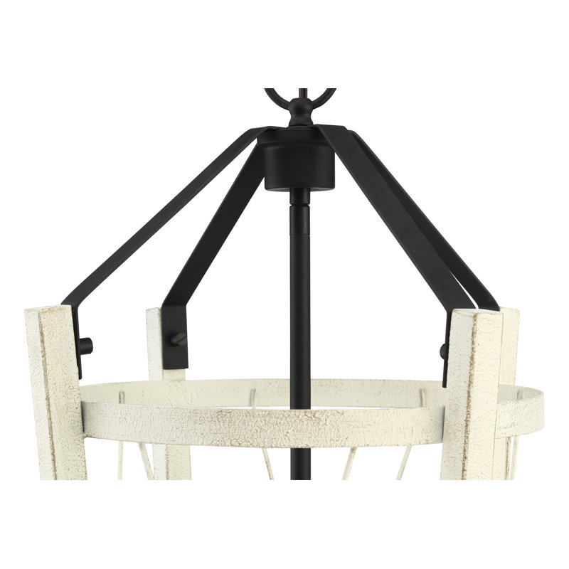 Luminaire suspendu géométrique 4 lumières lanternes Jace