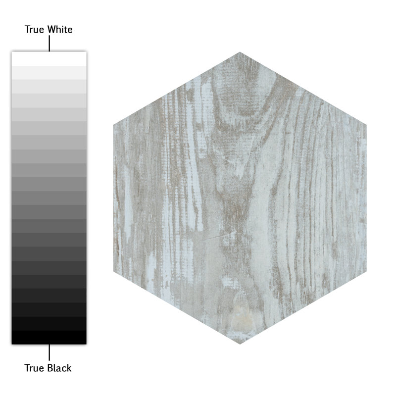 Suomi Hex 9" x 10" Porcelain Wood Look Wall & Floor Tile