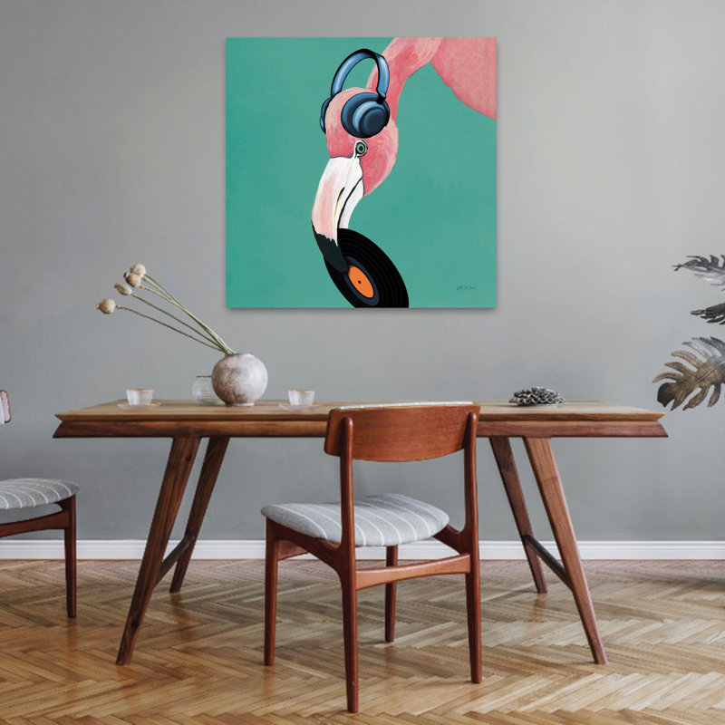 Wild Iv Sq, art fantaisiste tropical, H 32 po x l 32 po