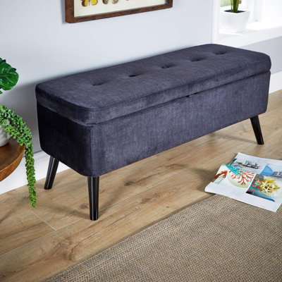 Ahkeem Velvet Upholstered Storage Bench
