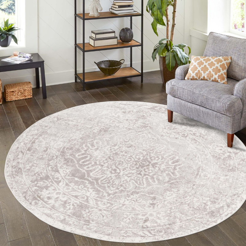 Malayna Oriental Indoor Rug, Round 5'