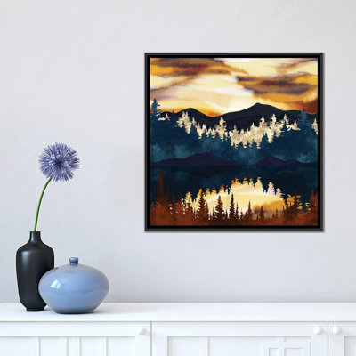 « automne coucher de soleil » par spacefrog designs-impression