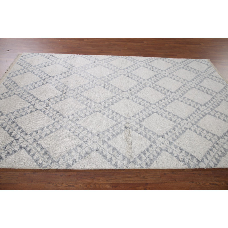 Geometric Plush Moroccan Area Rug 6x9