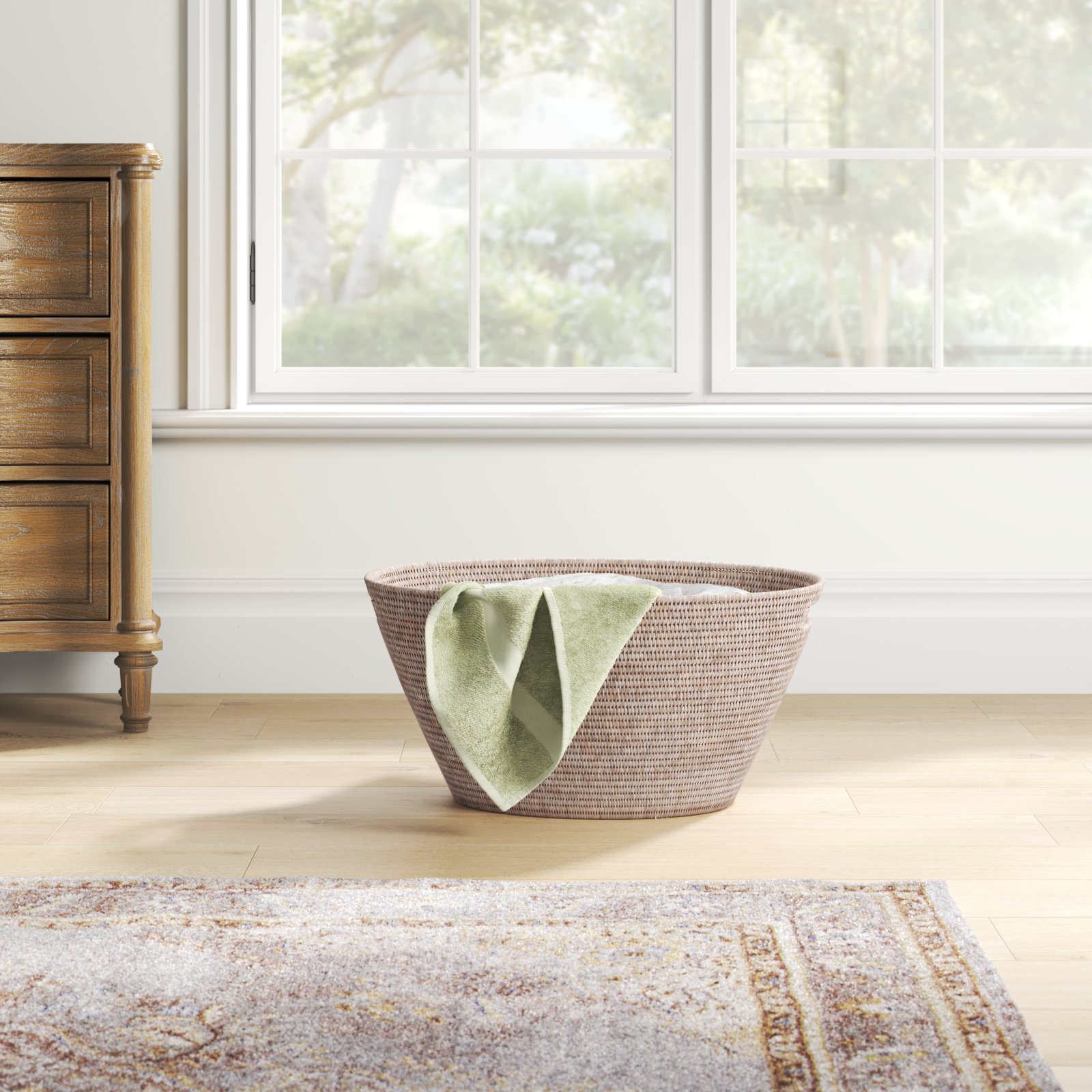Rael Laundry Basket, White