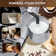 Espresso Machine With Lcd Display, Coffee Maker With Milk Frother Steamer, Cappuccino And Latte Maker,(Silver)