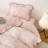 Cute Polka Dot Ruffles Microfiber Duvet Cover Set-123266358-123266361