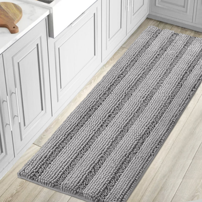Tapis pour salle de bain Joaquin, l 20 po x L 32 po, Colombe