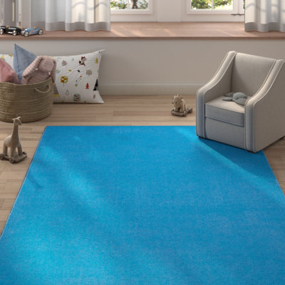 Tapis bleu touffeté Bellville