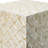 14X14x18" Square Capiz Stool