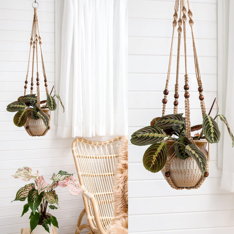 Paquet de cintres pour plantes d'intérieur suspendus Macrame