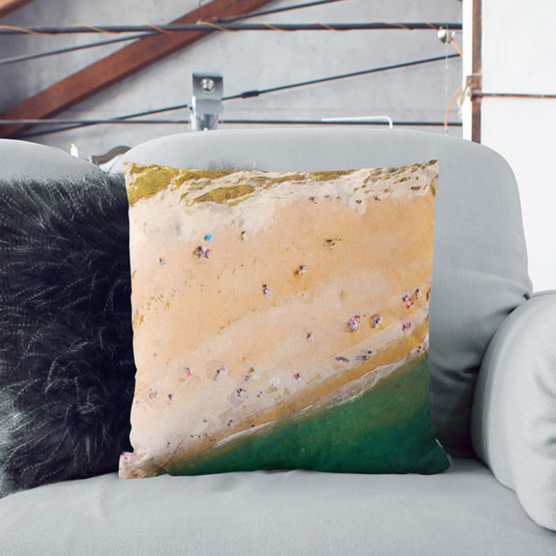 Square Throw Cushion, 40cm H x 40cm W x 15cm D