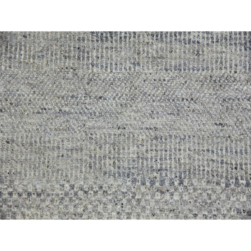 Tapis gris nouvel âge en laine 14 pi x 18 pi 3 po Zymire