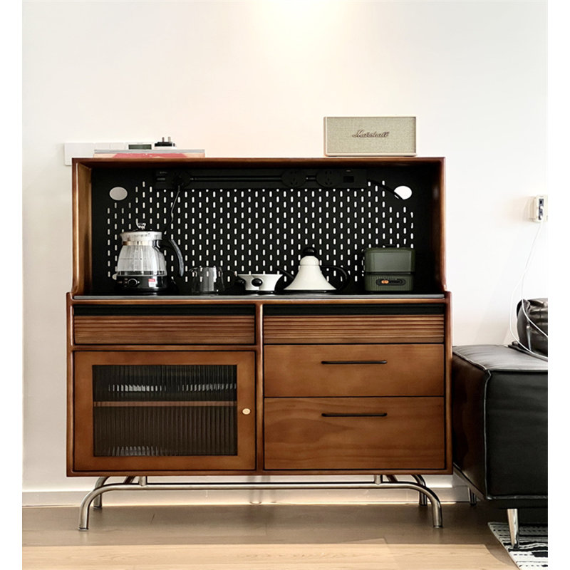 Buffet de rangement en bois massif Modern