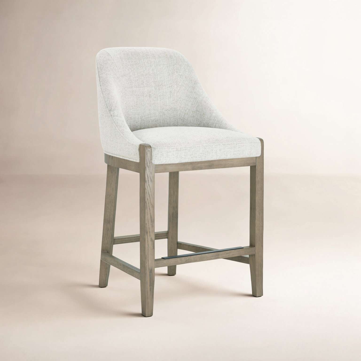 Nigel 26" Bar Stool, Nathan Wheat Tweed, 2