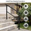 Rampe d'escalier noire d'extérieur-109746049
