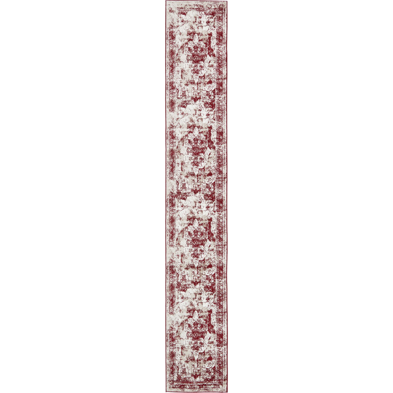 Brandt Oriental Area Rug, Runner 2' x 13'1", Burgundy