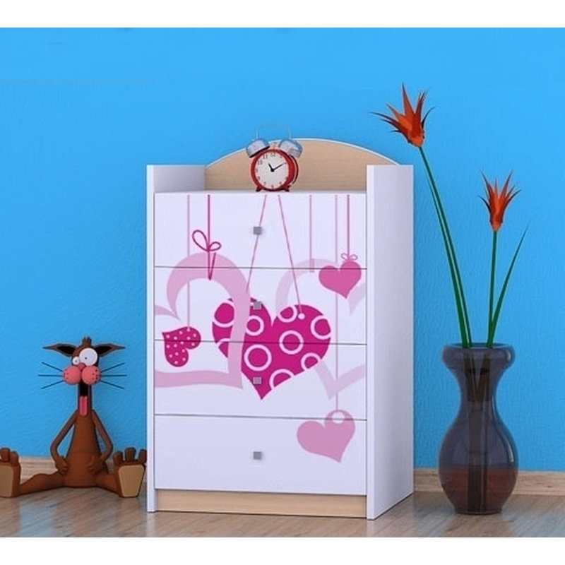 Nolasco Kids 4 - Drawer Chest, Beige
