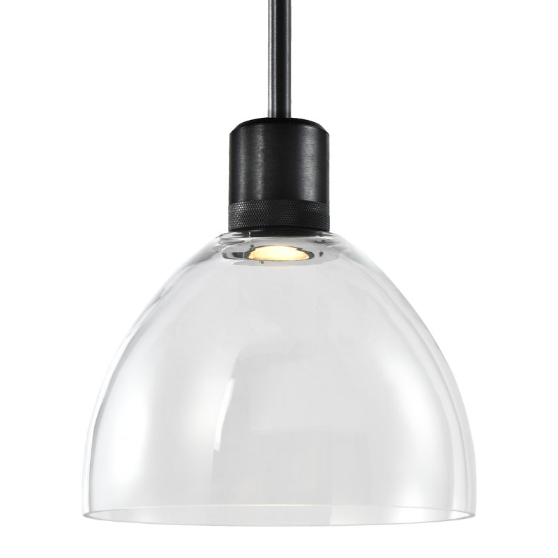 Zigrina Pendant, Satin Brushed Black