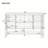 U_STYLE 55.1'' Storage Sideboard with 4-Doors,Multi Functional Buffet with Open Shelf and 2-Tiers Adjustable Shelves,Modern Cabinet with Double Hooks,Suitable for Living Room, Hallway, Dining,Office.-1111363223