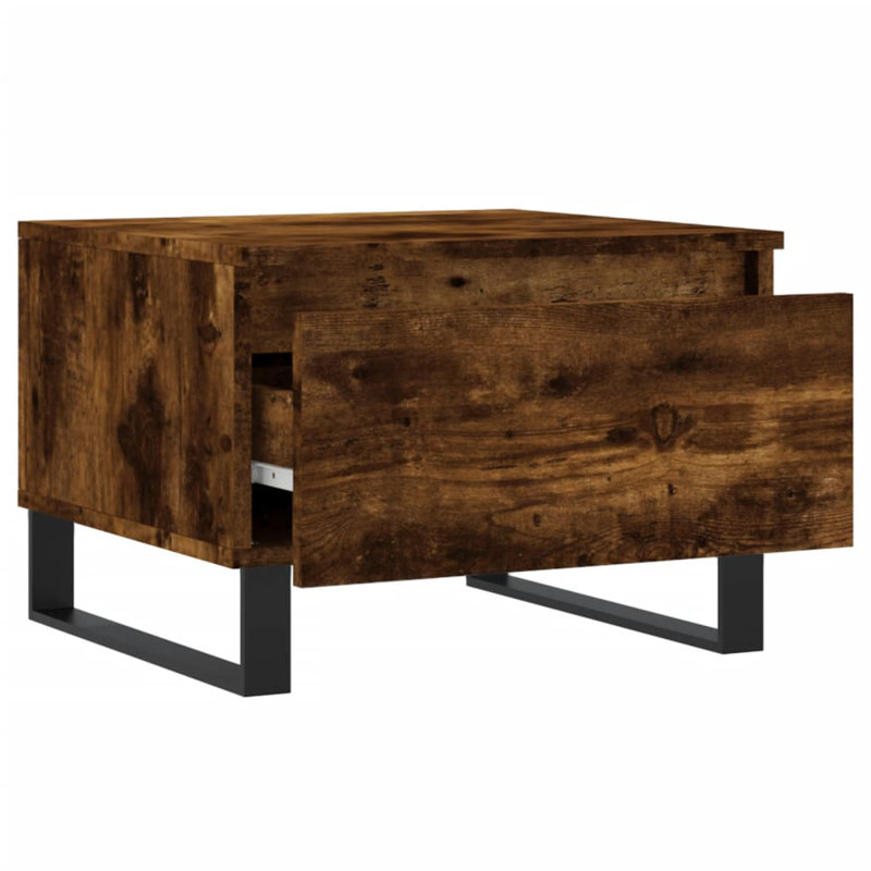 Coffee Table with Storage, Smoked Oak