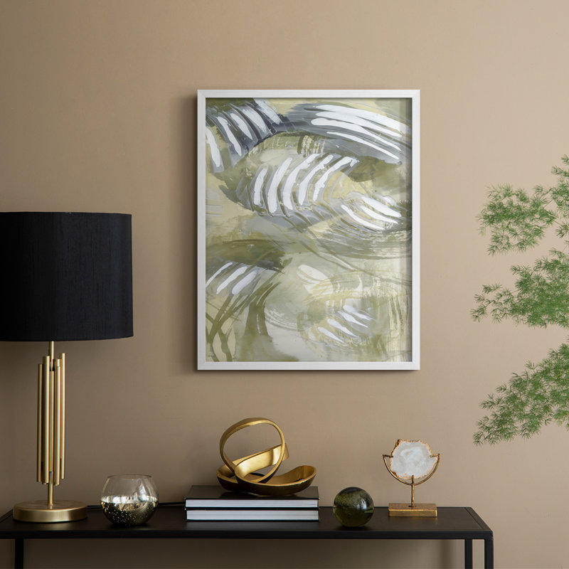 Reproduction encadrée de citronnelle embelli II - bois massif, H 21 po x l 17 po, Cadre blanc