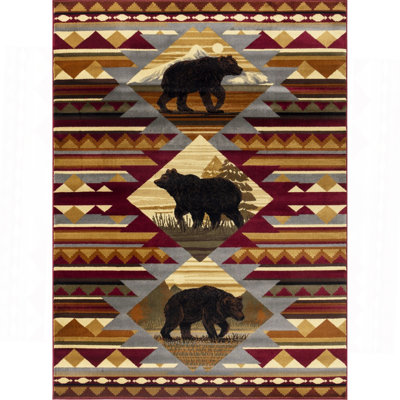 Multi Lodge Area Rug