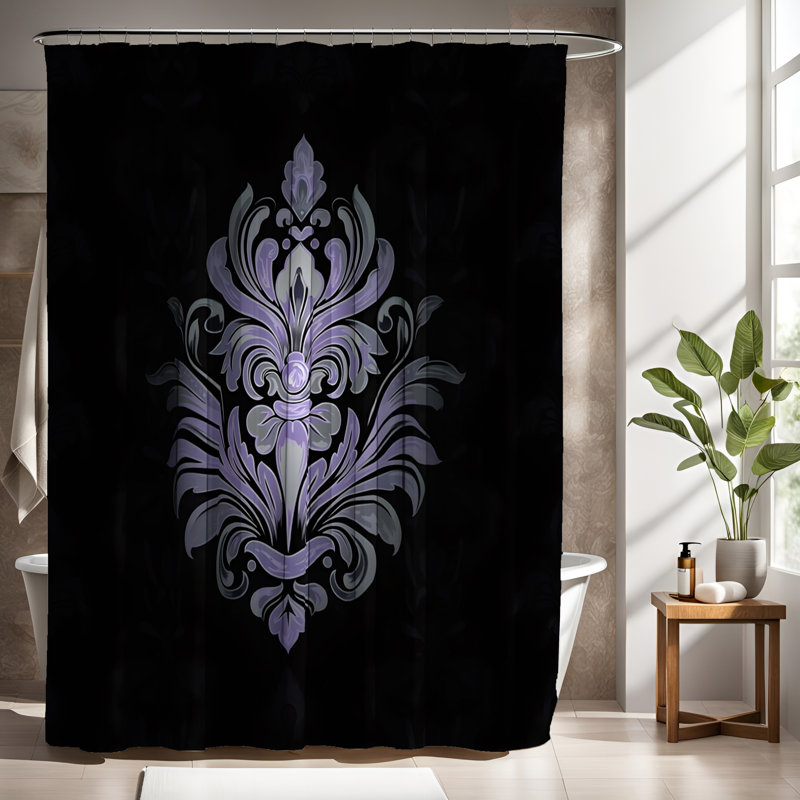 Rideau de douche Marbré, H 72 po x l 70 po
