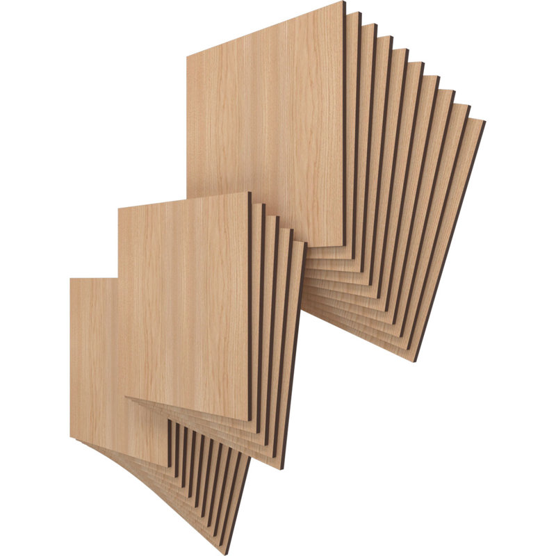 Planches en bois, Noyer blanc, H 15,75 po x l 15,75 po x P 0,38 po