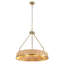 Luminaire suspendu rond en osier 9 lumières Uttermost Ladagh