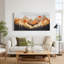 «Layered Wooden Mountains with Black Pine Trees», art mural sur toile-1865795162