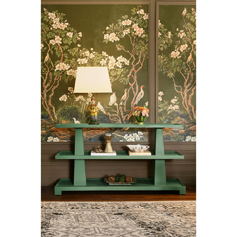 62'' W Console Table, Green