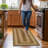 Bryiana Farmhouse Braided Jute Green Area Rug-423962947