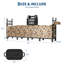 Support à bois de chauffage 6 pi, support à bûches en acier au carbone robuste avec sac de transport portatif, support de rangement extérieur en bois