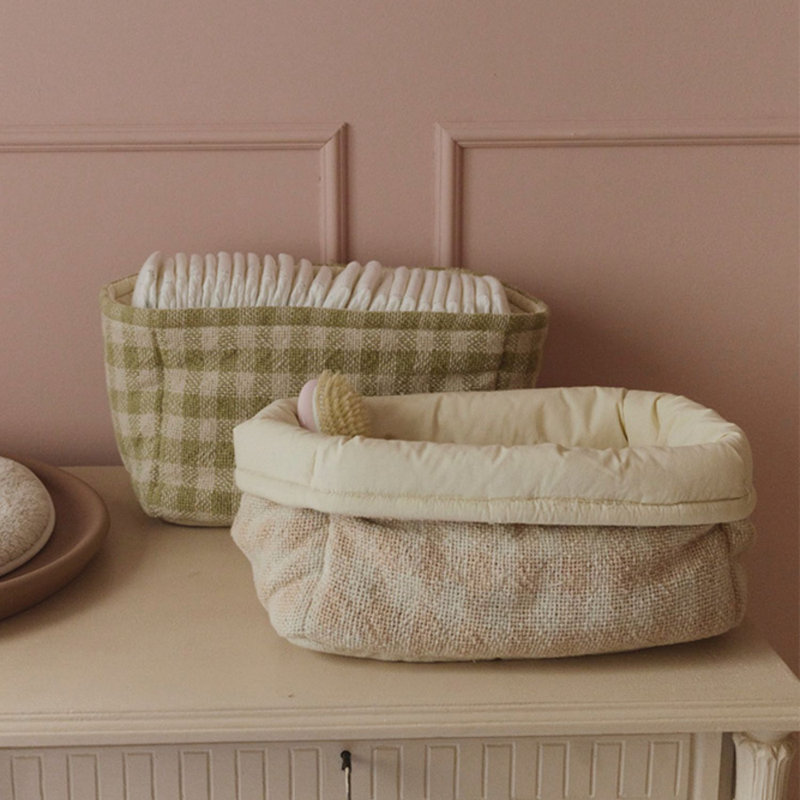 Quilted Basket, Matcha