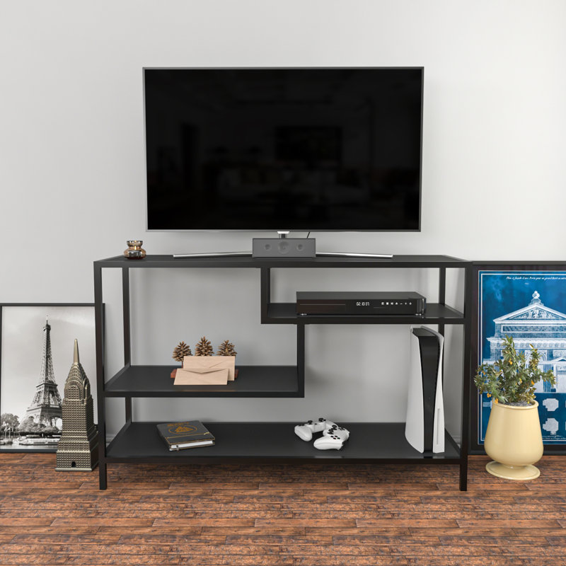 Tolleson TV Stand for TVs up to 55", Black/Grey