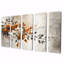 Impression sur toile, fleurs de cerisier orange et beige-617062836