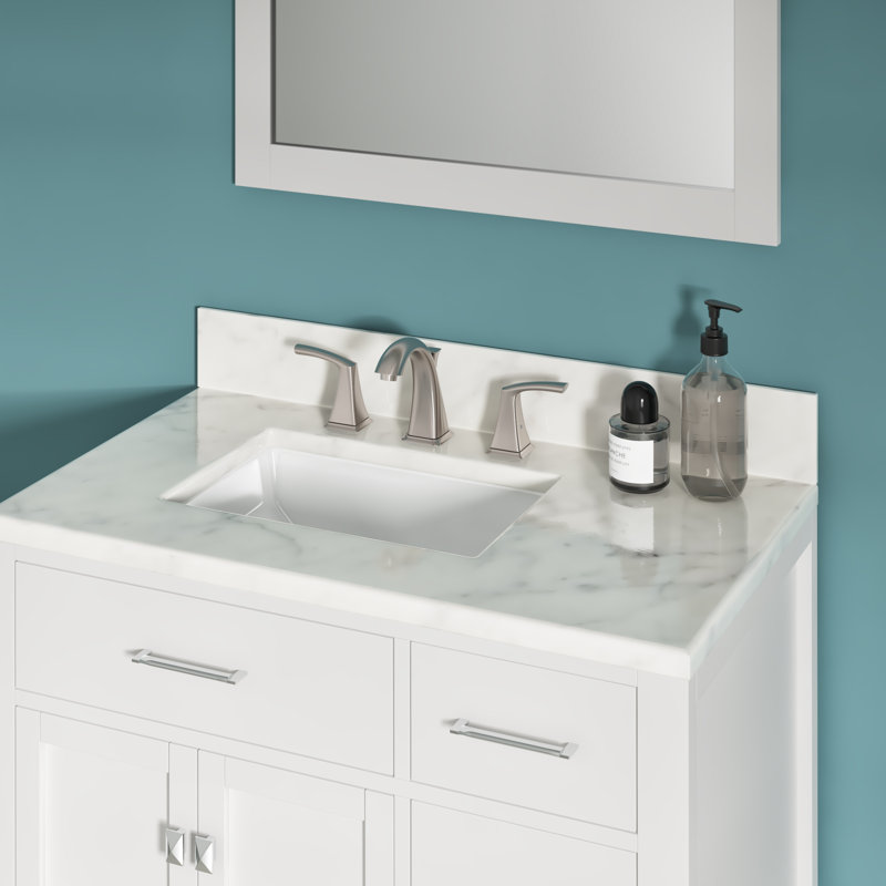 Widespread 2-handle Bathroom Faucet with Drain Assembly, Brushed Nickel