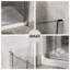 Ensemble de porte de douche en verre sans cadre avec base en acrylique-111666976