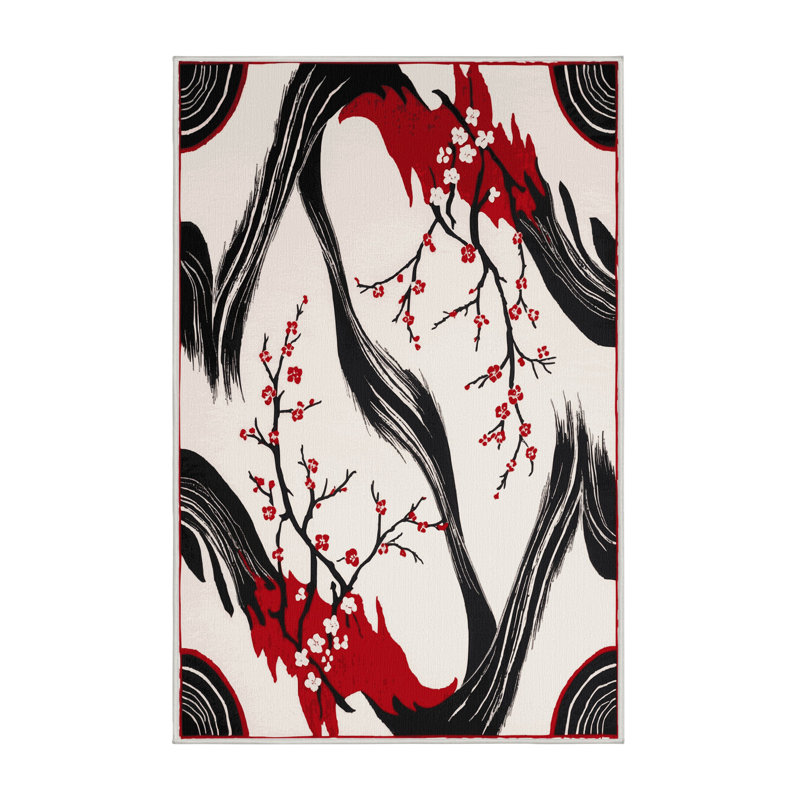 Sunset Bloom Rug, Rectangle 3' x 5'