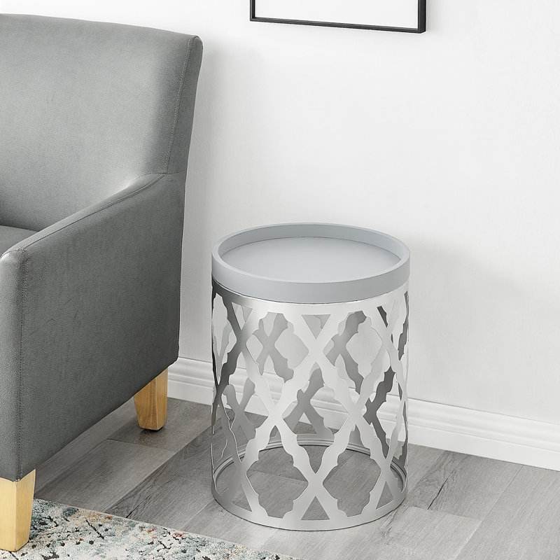 Damaski Tray Top Frame End Table