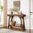 41.3 Inch 2-Tier Console Table With Storage Shelf