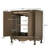 Caspian 30" Vintage Bathroom Vanity With Ceramic Sink & Adjustable Shelves-416482479
