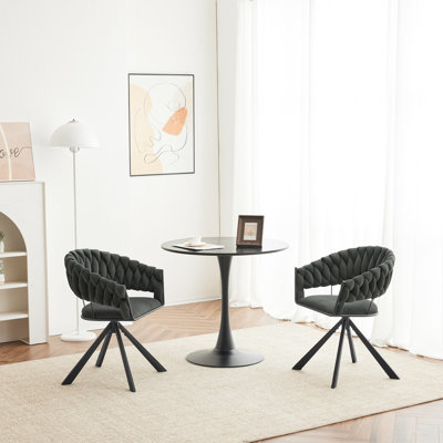Armadillo 45.5 cm H Tufted Velvet Armchair