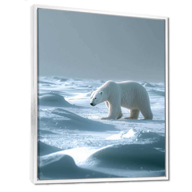 Farnborough - Reproduction d'art mural animaux, Impression encadrée flottante, H 32 po x l 16 po, Blanc