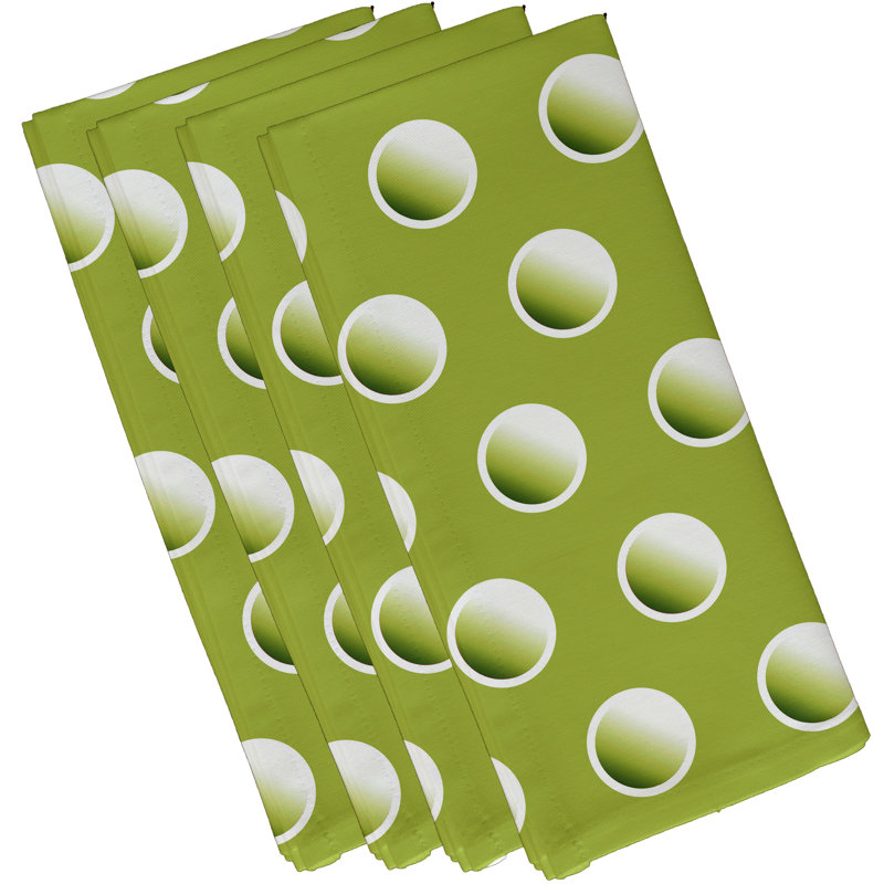 Ensemble de serviettes 22 "Dip Dye Dots, Vert
