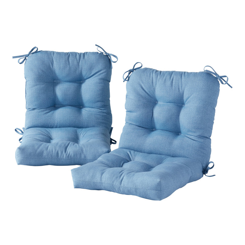 Coussin de chaise d'extérieur Lester, En jean, 2, H 21 po x l 21 po x P 21 po