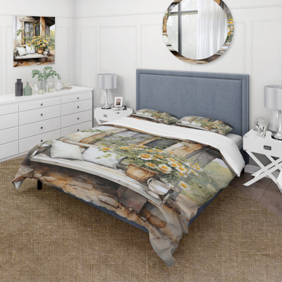 Farm 4 Pcs Comforter Set - Farmhouse Gentle Breeze III Comforter Bedding Set